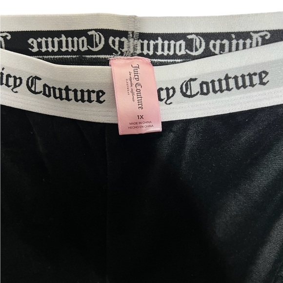 Juicy Couture Velour Black Pajama Loungewear Sleepwear - Picture 9 of 12